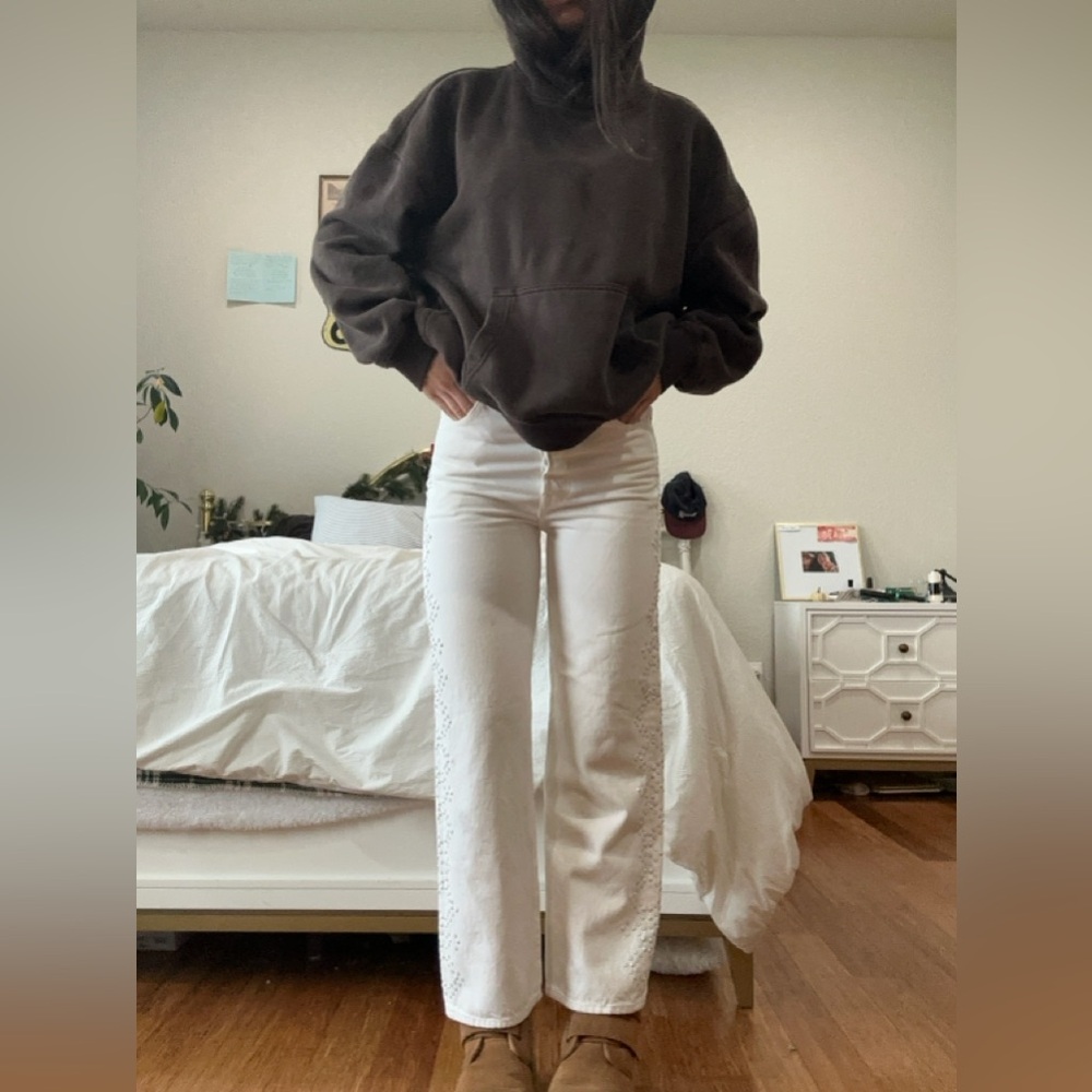 Levi's White straight leg Jeans